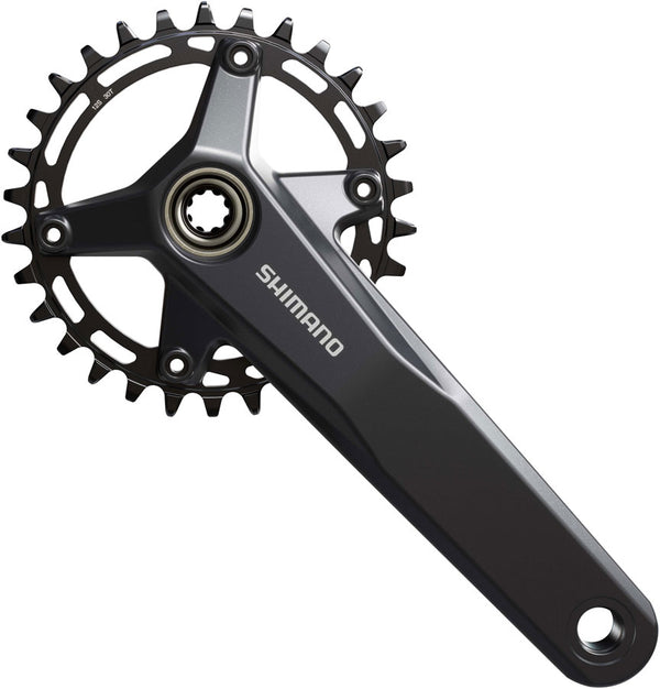 Shimano FC-MT520 Crankset - 165mm 12-Speed 30t 55mm Chainline Black