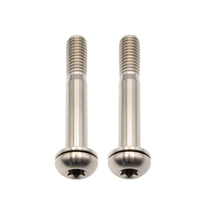 Better Bolts Titanium Flat Mount Bolt Kit 42mm Silver 2/Count