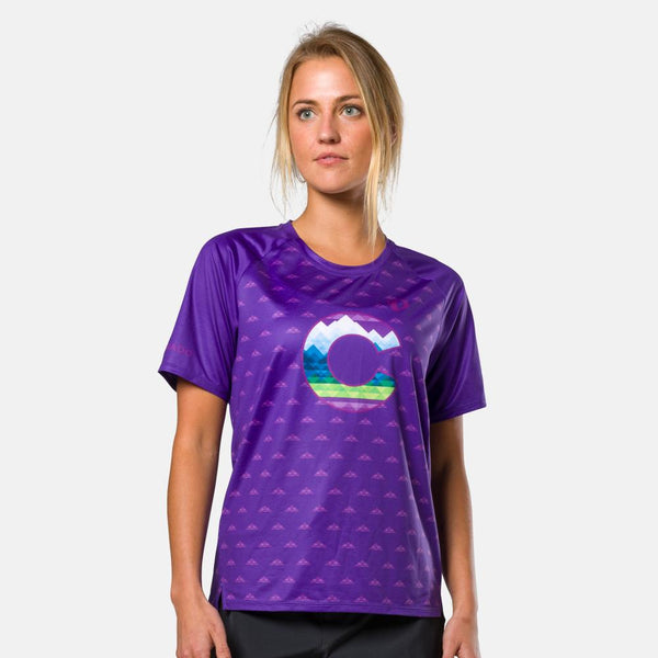 Women's Summit Short Sleeve Jersey - PURPLE HOMESTATE 2024 / XS
