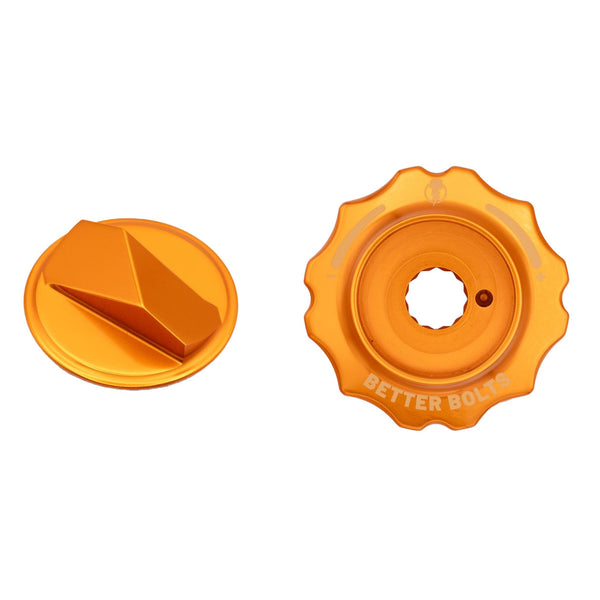 Better Bolts Fork Caps Fox Grip2/GripX2/GripX 36/38/40 Orange