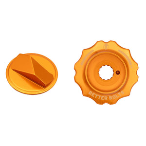 Better Bolts Fork Caps Fox Grip2/GripX2/GripX 34 Orange