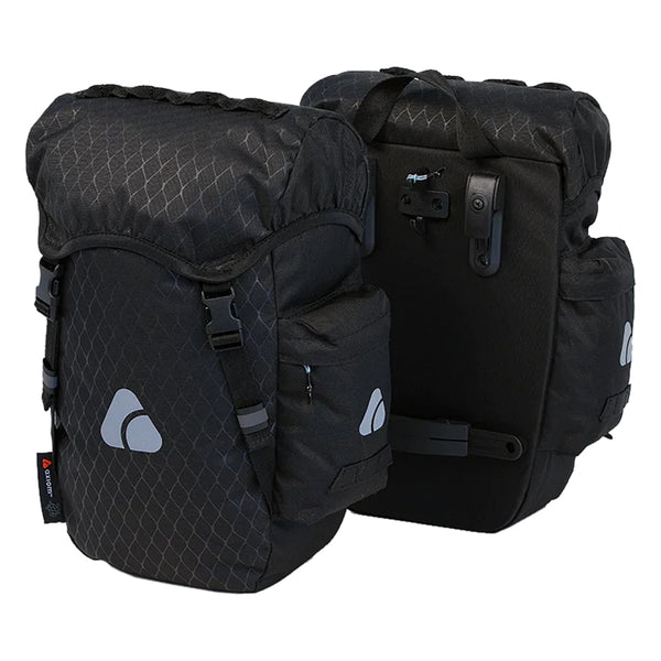 Axiom Oceanweave Pannierpack 22 Pannier Bag Hook-On 15.4x9.4x4.3` 1342.52 c.i. (Pair) Black