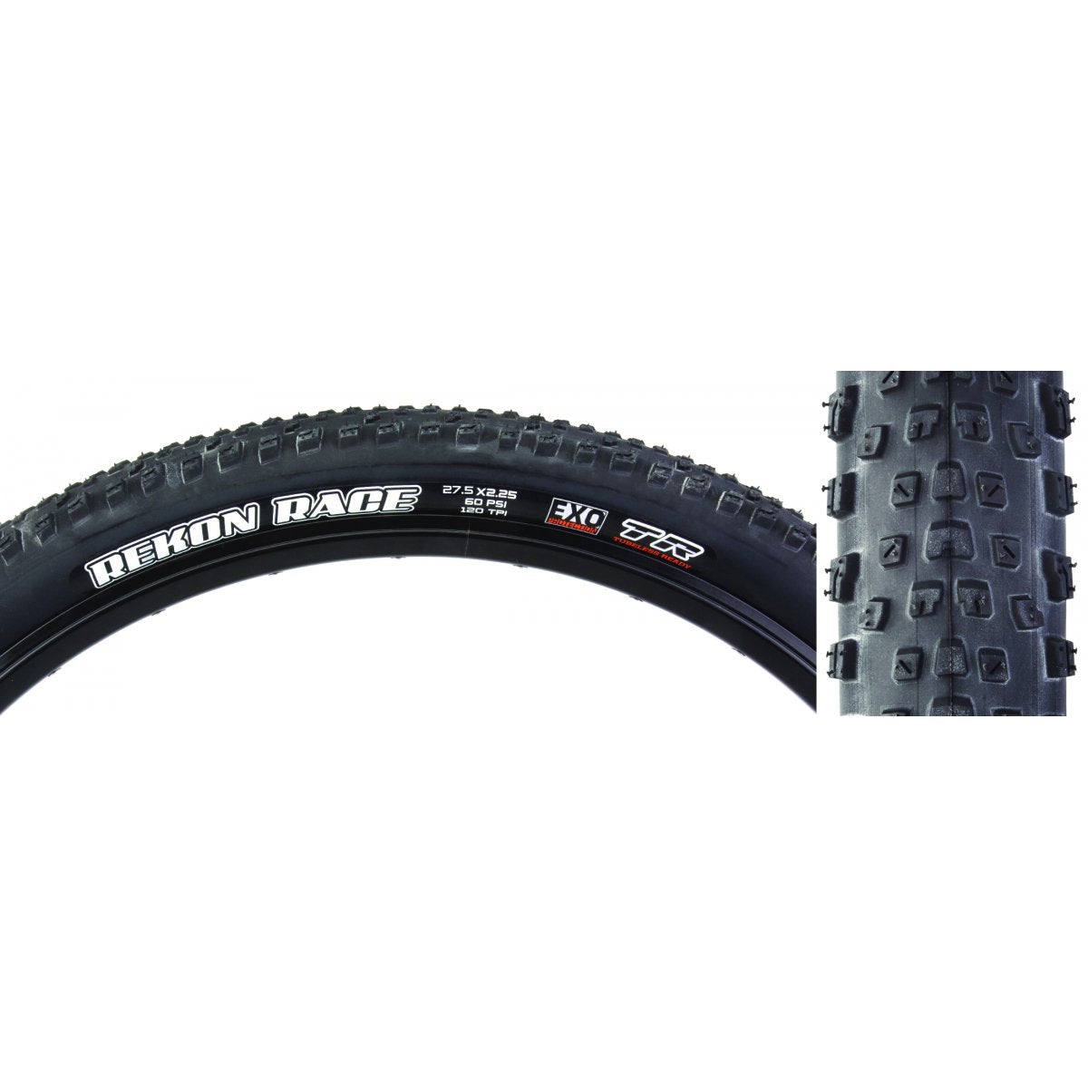 Maxxis Rekon Race Tire x Tubeless, Folding, Black EXO