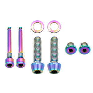 Better Bolts Shimano Brake Ti Bolt Kit SLX/XT/SAINT Rainbow