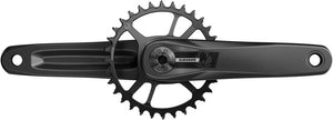SRAM S200 Eagle Fatbike Crankset - 165mm 30t Steel -4mm Offset Chainring Aluminum Crankarms DUB Spindle BLK 76.5mm Chainline B1
