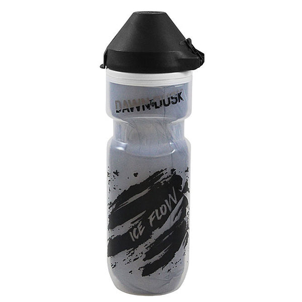 Dawn To Dusk Ice Flow Bottle With Dirt Mask Black/Clear - 21oz