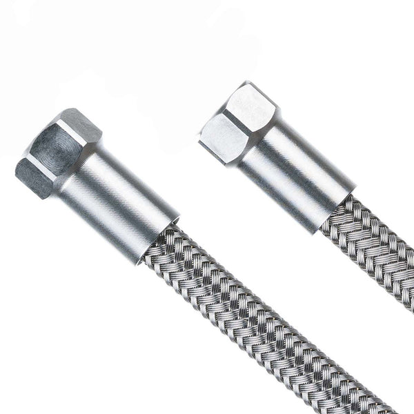 Trickstuff Goodridge Raw Hose Kit w/Union Nuts 900mm Silver