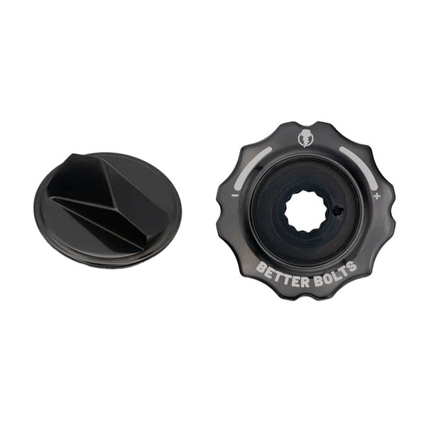 Better Bolts Fork Caps Fox Grip2/GripX2/GripX 36/38/40 Black