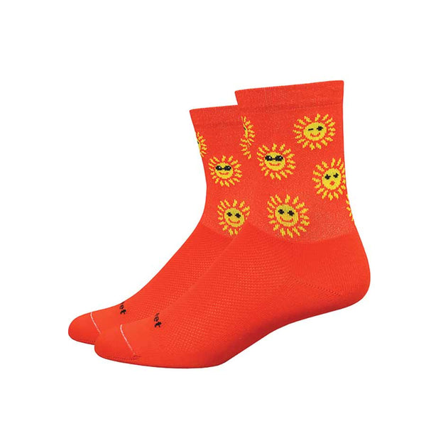 DeFeet Aireator 4" Socks Poinciana/Yellow S