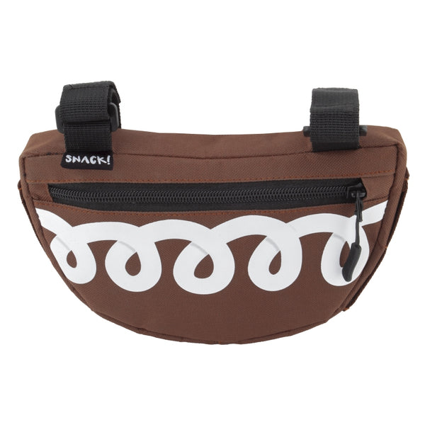 Snack! Cupcake Frame Bag Velcro Straps 8x5x1.5` 60 c.i. Brown