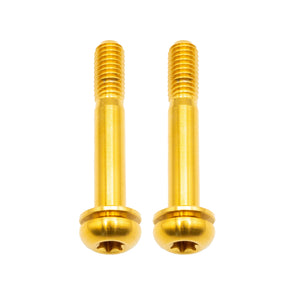 Better Bolts Titanium Flat Mount Bolt Kit 42mm Gold 2/Count
