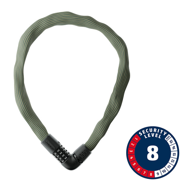 Abus IVERA 7210C Chain Lock Combination 7mm 85cm 33.5" Green