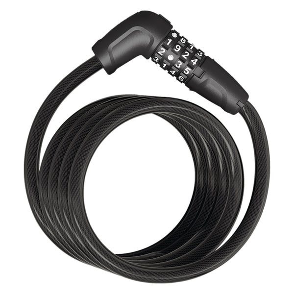 Abus 5510 Numero Cable Combo Lock 10mm 5`10.8`/180cm Combo Black 3 of 15 Not Included 5510C