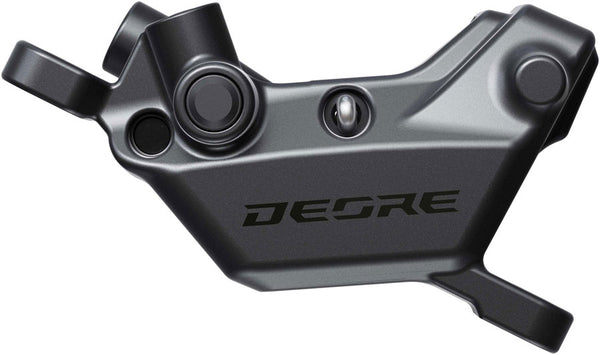 Shimano Deore BR-M6220 Disc Brake Caliper - Front Rear Post Mount 4-Piston Includes D02S-MX Metal Pads Gray