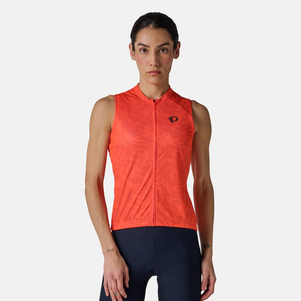Women's Attack Sleeveless Jersey - FIERY CORAL WAVEROCK / XS