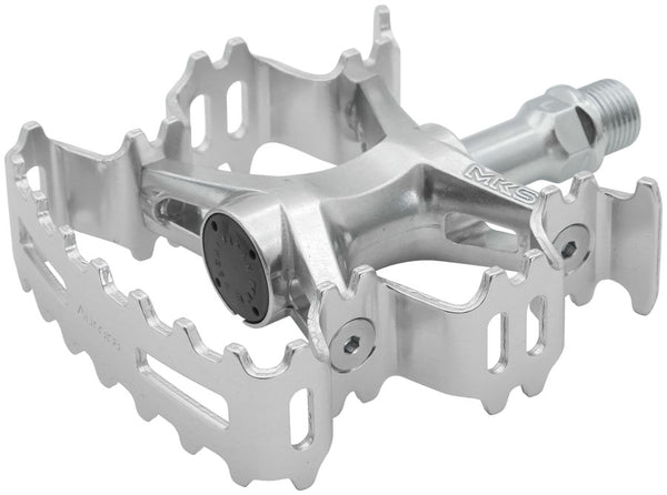 MKS Aurora Pedals - Platform Aluminum 9/16" Silver