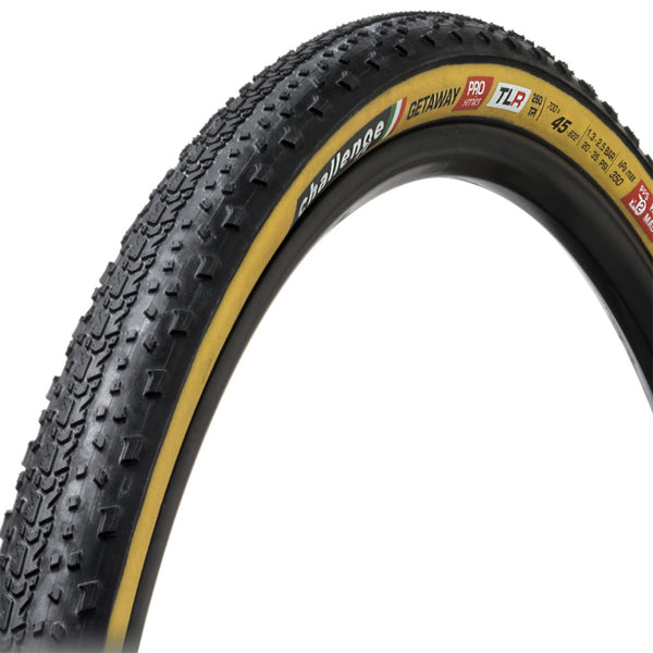 Challenge Tire Getaway Pro TLR Tire 700 x 45 Black/Tan