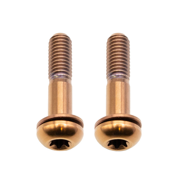 Better Bolts Titanium Flat Mount Bolt Kit 32mm Copper 2/Count