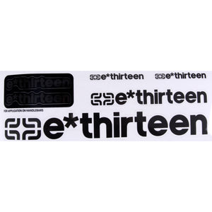 E*thirteen Race Handlebar Decal Set Doom Gray  