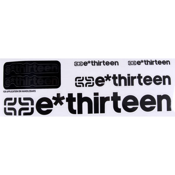 E*thirteen Race Handlebar Decal Set Doom Gray  