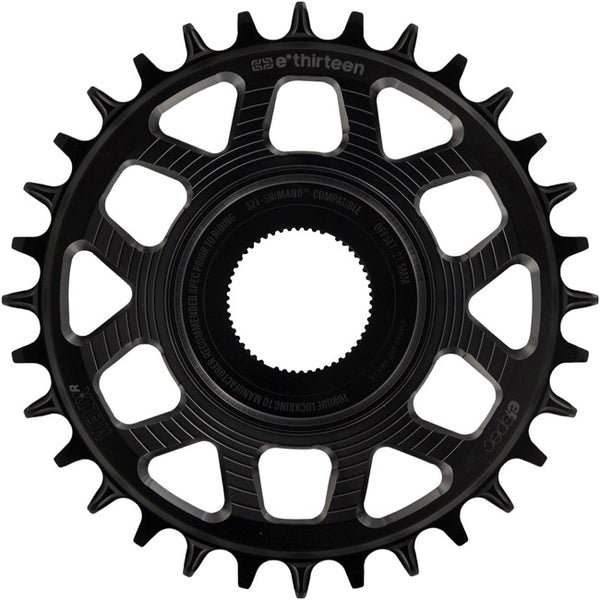E*thirteen Helix R e*spec C-ring Shimano EP8  34t -Black 