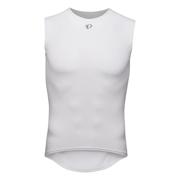 Men's Transfer Mesh Sleeveless Baselayer - WHITE / S