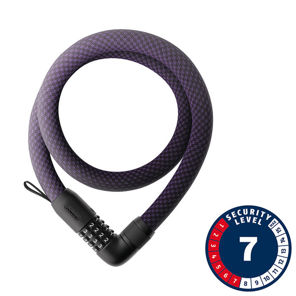 Abus Yarnit 4004C Chain Lock Combination 24mm 110cm 43.3'' Midnight Purple