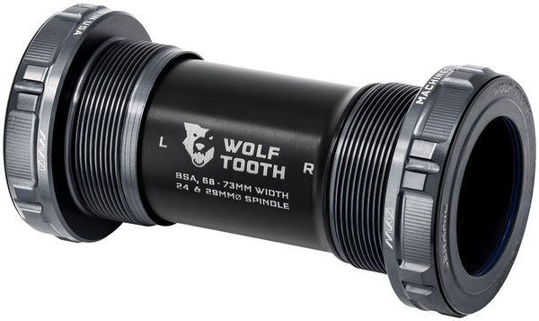 Wolf Tooth MK0 Bottom Bracket - English BSA 68/73mm For 29mm Spindle Shadow Gray