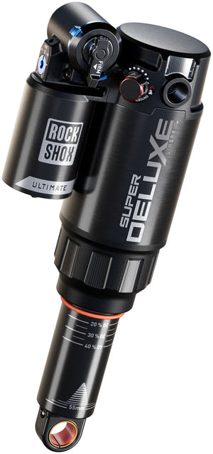 RockShox Super Deluxe Ultimate RC2T Rear Shock - 185 x 55 mm Linear XL Air Token Loc 2 Reb 55 / Comp 34 L/O45 Standard Trunnion D1
