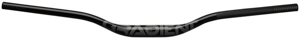 Full Speed Ahead Gradient Alloy Riser Handlebar - Aluminum 35mm Clamp 25mm Rise 800mm BLK B2