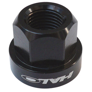 Halo Alloy Axle Nuts 9mm Black Pair
