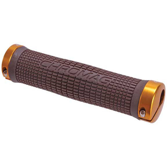 Chromag Squarewave Grips - Brown/Gold