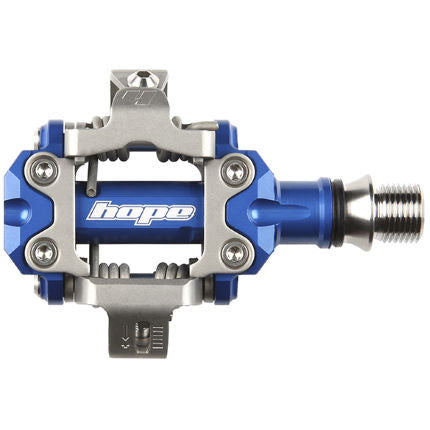 Hope Union RC Pedals - Dual Sided Clipless 9/16" - Blue
