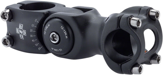 Kalloy 820 Adjustable Stem - 90mm, 25.4mm, 0 Degree, Aluminum, Black
