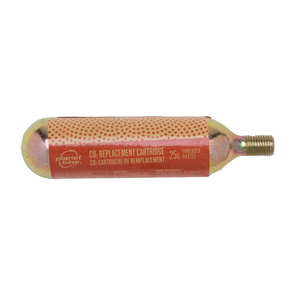 Planet Bike CO2 Cartridge 25g Threaded 2/Count