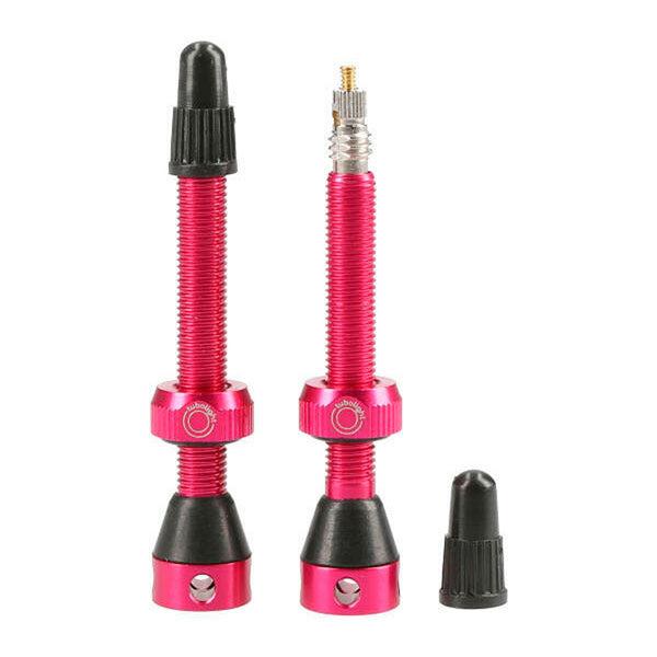 Tubolight Air Valve 50mm Pink Pair 