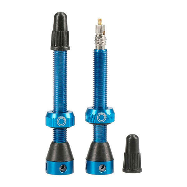 Tubolight Air Valve 50mm Blue Pair 