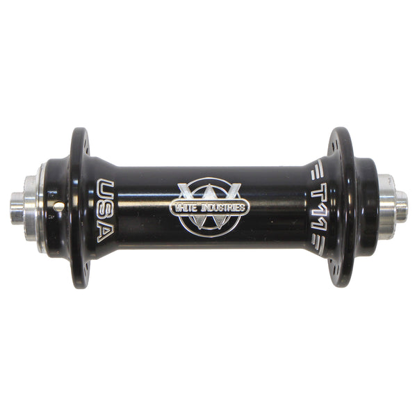 White Industries Front T11 Road Hub 9x100mm QR 24h Black