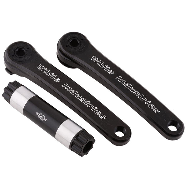 White Industries M30 Mountain Cranks 30mm Spindle 165mm Black