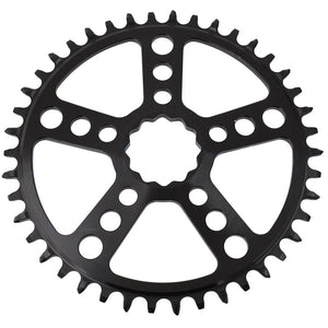 White Industries MR30 TSR 1x Chainring (3mm Offset) 44T Black