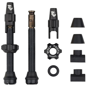 Wolf Tooth Components Tubeless Valve Stem Kit Clik Valve 44mm Black