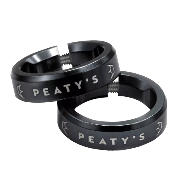 Peaty's Monarch Grip Lockrings Pair Black  