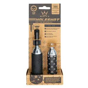 Peaty's Holeshot CO2 MTN Tire Inflator Kit w/ Crtd Black