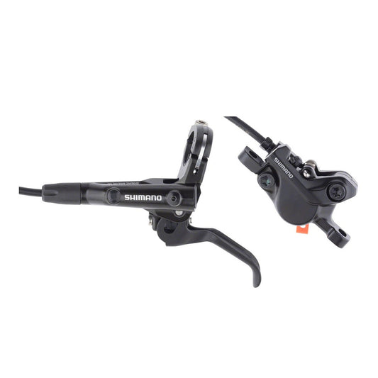 Shimano Deore BL-MT501/BR-MT500 Disc Brake and Lever - Front, Hydraulic, Post Mount, Resin Pads, Black - Lenny's Bike Shop